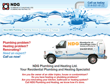 Tablet Screenshot of ndgplumbing.com